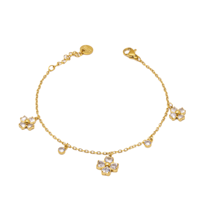 PULSERA ZO15601B DORADO  ACERO INOXIDABLE 2B410
