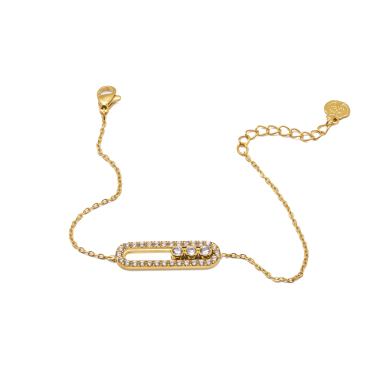 BRAZALETE ZO15551B DORADO  ACERO INOXIDABLE 2B34