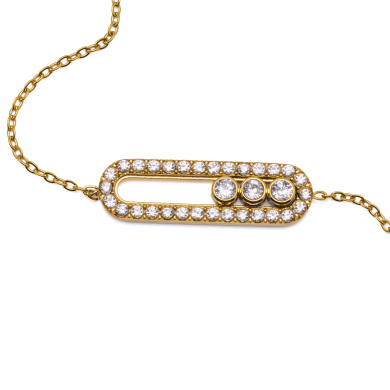 BRAZALETE ZO15551B DORADO  ACERO INOXIDABLE 2B34