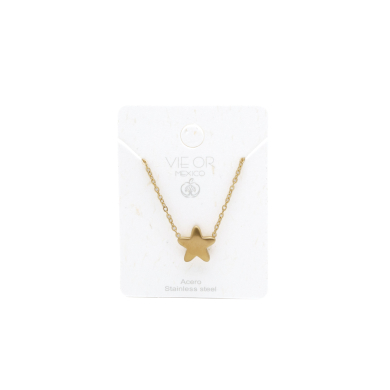 COLLAR ZO14156N DORADO Acero Inoxidable -E25 E22
