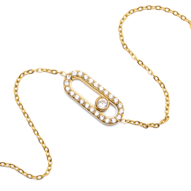 PULSERA ZO16063B DORADO  ACERO INOXIDABLE 2B34