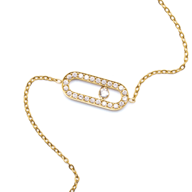 PULSERA ZO16061B DORADO  ACERO INOXIDABLE 2B34
