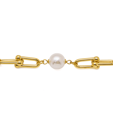 PULSERA ZO16102B DORADO  ACERO INOXIDABLE 2C33