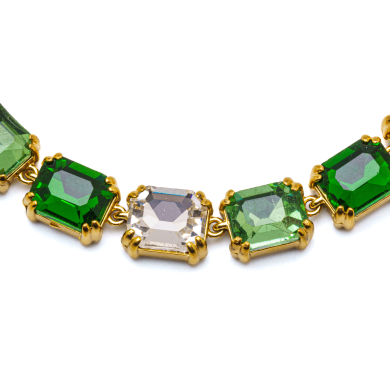 PULSERA ZO15420B DORADO VERDE ACERO INOXIDABLE 2B59
