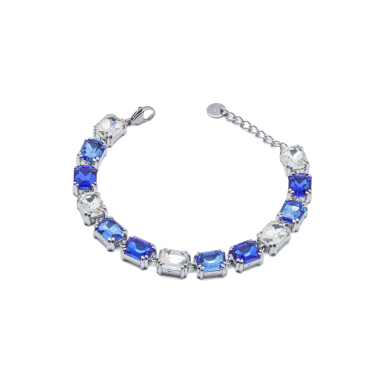 PULSERA ZO15420B PLATEADO AZUL ACERO INOXIDABLE 2B59