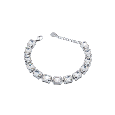 PULSERA ZO15420B PLATEADO BLANCO ACERO INOXIDABLE 2B59
