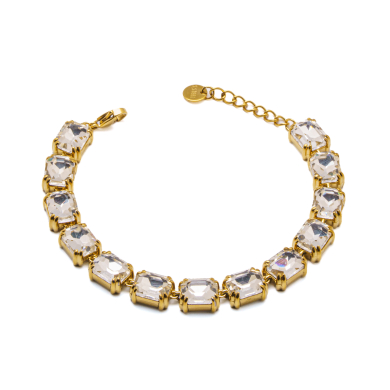 PULSERA ZO15420B DORADO BLANCO ACERO INOXIDABLE 2B59