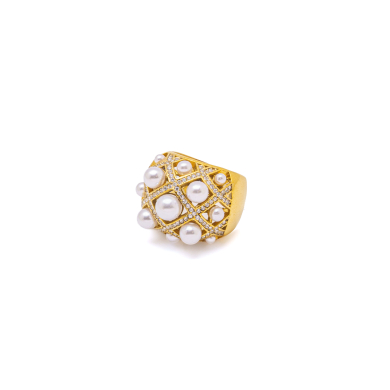 ANILLOS ZO16074R DORADO  ACERO INOXIDABLE