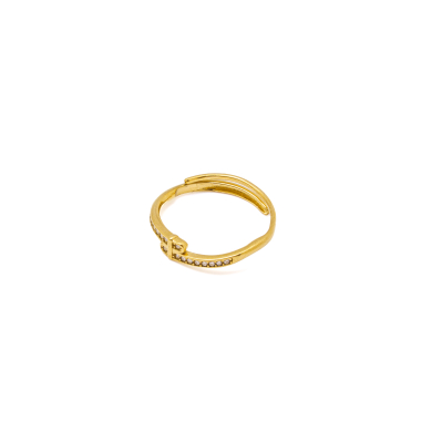 ANILLOS ZO13745R DORADO  ACERO INOXIDABLE A31