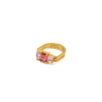 ANILLOS ZO15467R DORADO ROSA ACERO INOXIDABLE A29