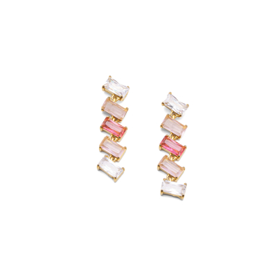 ARETES ZO15428E DORADO ROSA ACERO INOXIDABLE G35