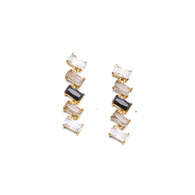 ARETES ZO15428E DORADO NEGRO ACERO INOXIDABLE G35