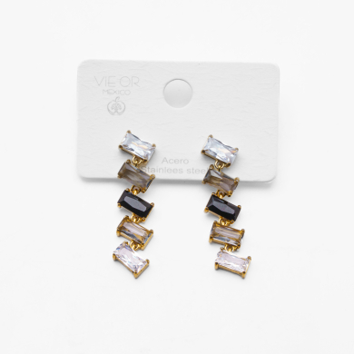 ARETES ZO15428E DORADO NEGRO ACERO INOXIDABLE G35