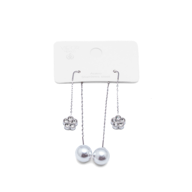 ARETES ZO15910E PLATEADO  ACERO INOXIDABLE F45