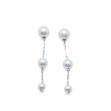 ARETES ZO15695E PLATEADO  ACERO INOXIDABLE F45