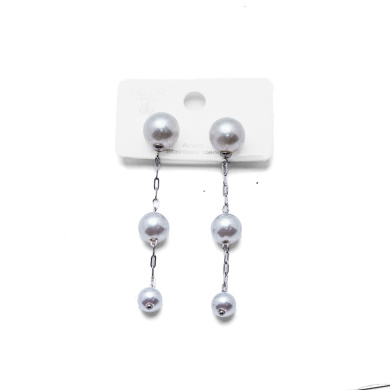 ARETES ZO15695E PLATEADO  ACERO INOXIDABLE F45