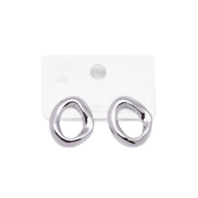 ARETES ZO14363E/20*23MM PLATEADO Acero Inxidable G41 G41