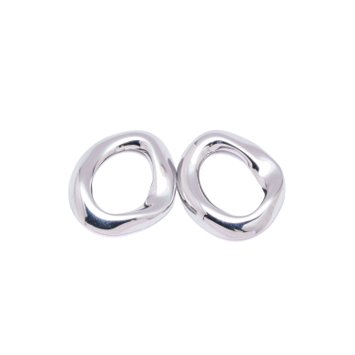ARETES ZO14366E/31*37MM/200 PLATEADO Acero Inxidable G41 G41