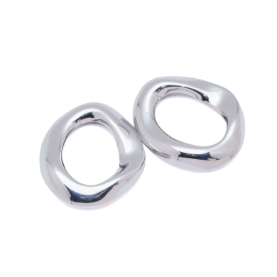 ARETES ZO14366E/31*37MM/200 PLATEADO Acero Inxidable G41 G41