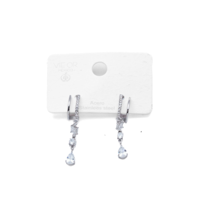 ARETES ZO15889E PLATEADO  ACERO INOXIDABLE F21