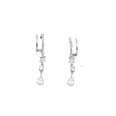ARETES ZO15889E PLATEADO  ACERO INOXIDABLE F21