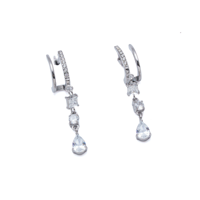 ARETES ZO15889E PLATEADO  ACERO INOXIDABLE F21