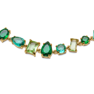PULSERA ZO15426B VERDE DORADO Acero Inoxidable 2C33 2B59