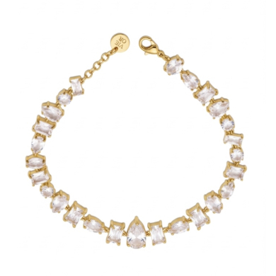 PULSERA ZO15426B BLANCO DORADO Acero Inoxidable 2C33