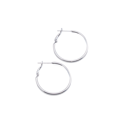 ARETES ZO9695E/30MM/180 PLATEADO  ACERO INOXIDABLE F310