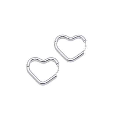 ARETES ZO16029E/23*19.5MM PLATEADO ACERO INOXIDABLE