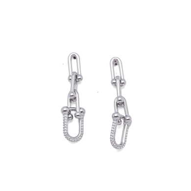 ARETES ZO13163E PLATEADO  ACERO INOXIDABLE F42