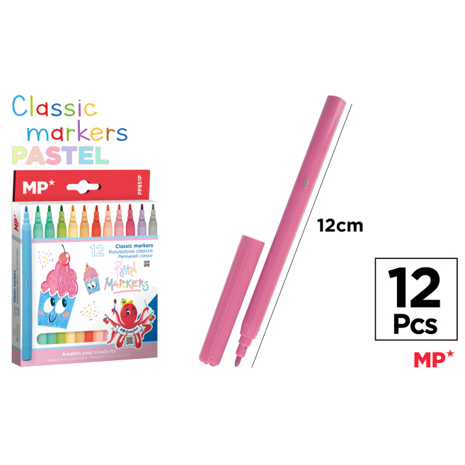 MARCADORES PASTEL 12U - E41