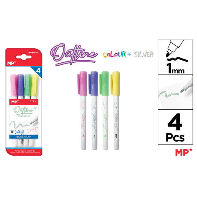MARCADOR MÁGICO OUT LINER DOBLE LINEA - E42