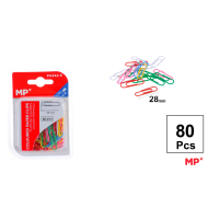 CLIPS DE COLORES 28MM 80 UDS - A45