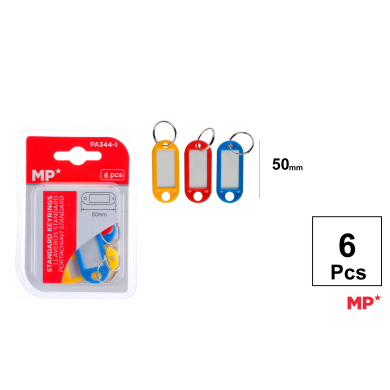 LLAVEROS STANDARD 50MM 6 UDS C15 - C15