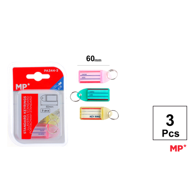LLAVERO STANDARD 60MM 3 UDS - B24