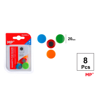 IMAN PIZARRA DE COLORES 20MM 8 UDS E34