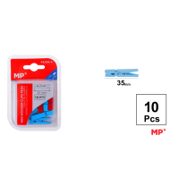 PINZA MADERA DE COLORES 35MM 10U A35 - A37