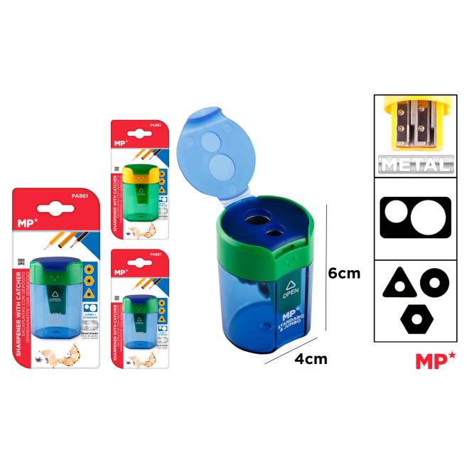 SACAPUNTAS DOBLE CON DEPOSITO - C23