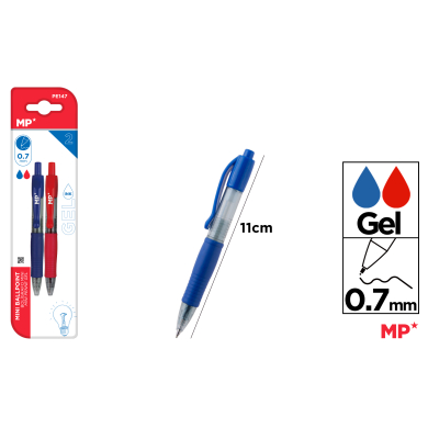 BOLIGRAFO GEL PUNTA 0.7MM 2UDS - C33